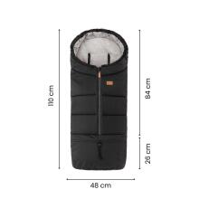 PETITE&MARS 531995 Winter Sleeping Bag Jibot 3in1 Charcoal Grey