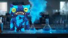 Fuggler Laboratory Misfits by ZURU juokingas bjaurus monstras, pliušinis kolekcinis žaislas – Wide Eyed Weirdo - mėlyna, vaikiškas minkštas žaislas