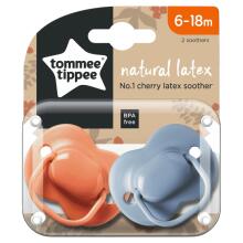 TOMMEE TIPPEE lateksiniai čiulptukai, apvalūs 6-18 mėn., 2 vnt., 433655