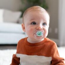 DR.BROWN'S Silikoninis čiulptukas PreVent Drugelis, nuo 6 iki 18 mėnesių, 2 vnt, mėlynas