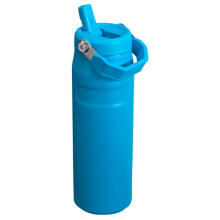 Termoso butelis su šiaudeliu The IceFlow Bottle Flip Straw 2.0 0.7L mėlynas