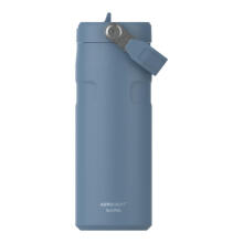 Termosas su šiaudeliu &bdquo;The IceFlow Bottle Flip Straw 2.0&ldquo; 0,47 l mėlynai violetinis