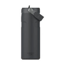 Termosas su šiaudeliu &bdquo;The IceFlow Bottle Flip Straw 2.0&ldquo; 0,47 l, juodas, 2.0