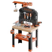 SMOBY dirbtuvės su kranu Black+Decker Bricolo Builder