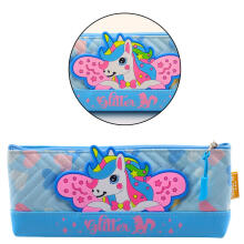 Pieštuko dėklas mokyklos rinkinys su vienaragiu mėlynas 20 x 8.5cm