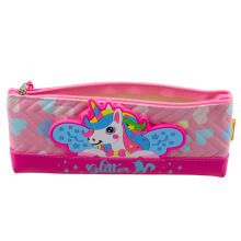 Pieštuko dėklas mokyklos rinkinys su vienaragiu rožinės spalvos 20 x 8.5cm