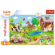Puzzle 24 Maxi – Mažieji ir Gyvūnai – Trefl 14372