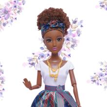 WOOPIE ROYAL Lėlė Lili Mulatto elegantiškuose drabužiuose