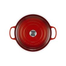 Ketaus puodas apvalus &Oslash;34cm / 12L raudonas