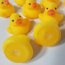 Quack-tastic Mini Tiny 12 Rubber Ducks Art.267879 Miniature Resin Ducks Yellow Tiny Duckies Figures for Micro Landscape Aquarium Dollhouse Ornament Mini Ducks DIY 4X3cm