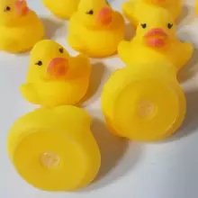 Quack-tastic Mini Tiny 12 Rubber Ducks Art.267879 Miniature Resin Ducks Yellow Tiny Duckies Figures for Micro Landscape Aquarium Dollhouse Ornament Mini Ducks DIY 4X3cm