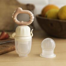 Babyono Twist-out baby food feeder Art.1551/03 Dino Brown Silikoninis šviežio maisto tiektuvas