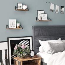 3 medinių Loft pakabinamų lentynų rinkinys