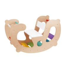 WOOPIE GREEN Medinis Vaivorykštės Sūpynės ir Tiltas 2in1 Montessori FSC