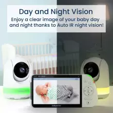 Babysense Video Baby Monitor Max View Pro Art.268711 Vaizdo auklė su LCD ekranu