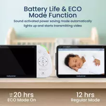 Babysense Video Baby Monitor Max View Pro Art.268711 Vaizdo auklė su LCD ekranu