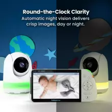 Babysense Video Baby Monitor Max View Pro Art.268721 Vaizdo auklė su LCD ekranu