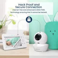 Babysense  Video Baby Monitor with 2 Cameras Art.V43 Vaizdo auklė su LCD ekranu