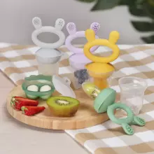 Haakaa Fresh Food Feeder Mini Combo Art.BHK154-OG Olive Silicone strainer for feeding fresh vegetables (Nibbler)