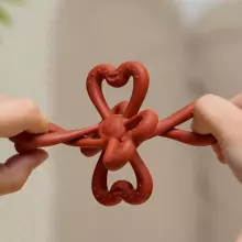 Haakaa Silicone Teether Clover Art.TPS038-OT  Silicone rattle (100% natural)