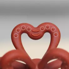 Haakaa Silicone Teether Clover Art.TPS038-C  Silicone rattle (100% natural)