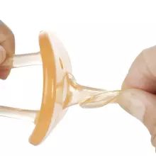 Haakaa Silicone Dummy  Art.TPS006-A Apricot Anatominis / ortopedinis latekso jaukas 3+ mėn