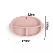 Haakaa Silicone Divided Plate Art.UTE27-B Blue Plate