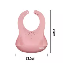 Haakaa Silicone Bib Art.UTE63-S Suva Grey Kūdikio seilinukas pagamintas iš 100 % aukštos kokybės silikono