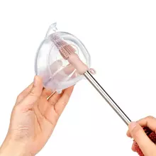 Haakaa Silicone Cleaning Brush  Art.NHK071-S Suva Grey Silikoninis šepetėlis buteliukams ir žindukams