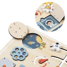 TOOKY TOY Medinė edukacinė lenta Montessori astronauto erdvėlaivis
