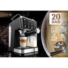 Kavos aparatas su portafiltru ir pieno putotuvu 20 bar Berdsen BD-773 juodas