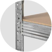 Metalinė saugojimo lentyna 180 x 90 x 30 cm Humberg 4843
