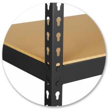 Metalinė saugojimo lentyna 183 x 90 x 40 cm Humberg HR-853 juoda