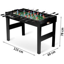 Neosport stalo futbolo stalas 118x61x79 cm NS-805 juodas