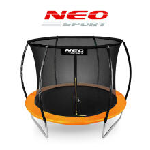 Shaped Garden Trampoline 10ft/312cm with Internal Net Neo-Sport