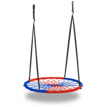 Gulbės lizdo sūpynės SWINGO 95 cm Mėlyna-Raudona