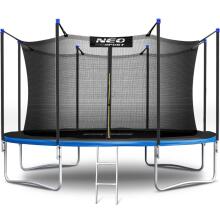 12ft/374cm Garden Trampoline with Safety Net and Ladder Neo-Sport