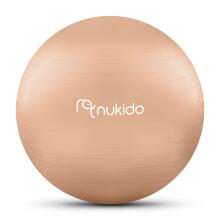 Nėštumo mankštos kamuolys 65 cm NS-951 smėlinis