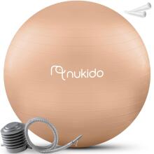 Nėštumo mankštos kamuolys 65 cm NS-951 smėlinis
