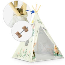 Nukido tipi palapinė vaikams - smėlinė
