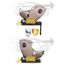 Nukido Aero Line automobilinė kėdutė smėlio spalvos 0-36 kg ISOFIX