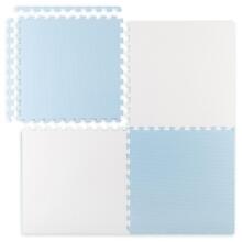 Didelis putų dėlionės kilimėlis Ricokids 60x60 cm 4 vnt mėlynas ir baltas