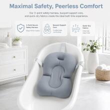 Baby Bath Cushion Art.271284 Grey Kūdikio vonios pagalvėlė, kūdikio vonios kėdutė, kūdikio vonios įdėklas