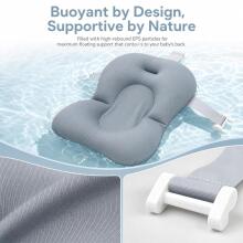 Baby Bath Cushion Art.271284 Grey Kūdikio vonios pagalvėlė, kūdikio vonios kėdutė, kūdikio vonios įdėklas