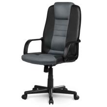 Odinis biuro krėslas su mikro tinkleliu 518B juodos-pilkos spalvos