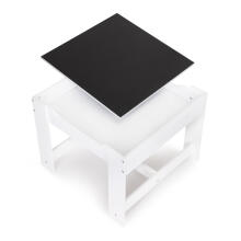 Vaikų baldų komplektas: medinis stalas + 2 ECOTOYS kėdės