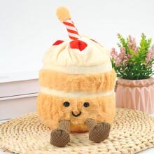 Cake Cuddly Toy, Birthday Cake Plush Toy Cushion Soft, Doll Toy 3D Throw Pillow Cartoon Toy, Smiling Cake Plush Creative Birthday Gifts