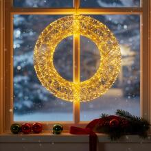 LED šventinis vainikas 720 LED 45 cm Springos CL1234