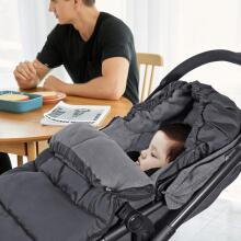 Bebe Basic Winter Footmuff Polar Fleece Art.273954 Black