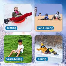 Kids World Slider Art.274264 klasikinis mažas sniego motociklas su rankena (slidinėjimo trinkelėmis)